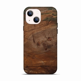 Iphone 13 Wood Live Edge Phone Case - Dangelo (Wood Burl, 781448) Fingerprint Resistant Screen Protective Film
