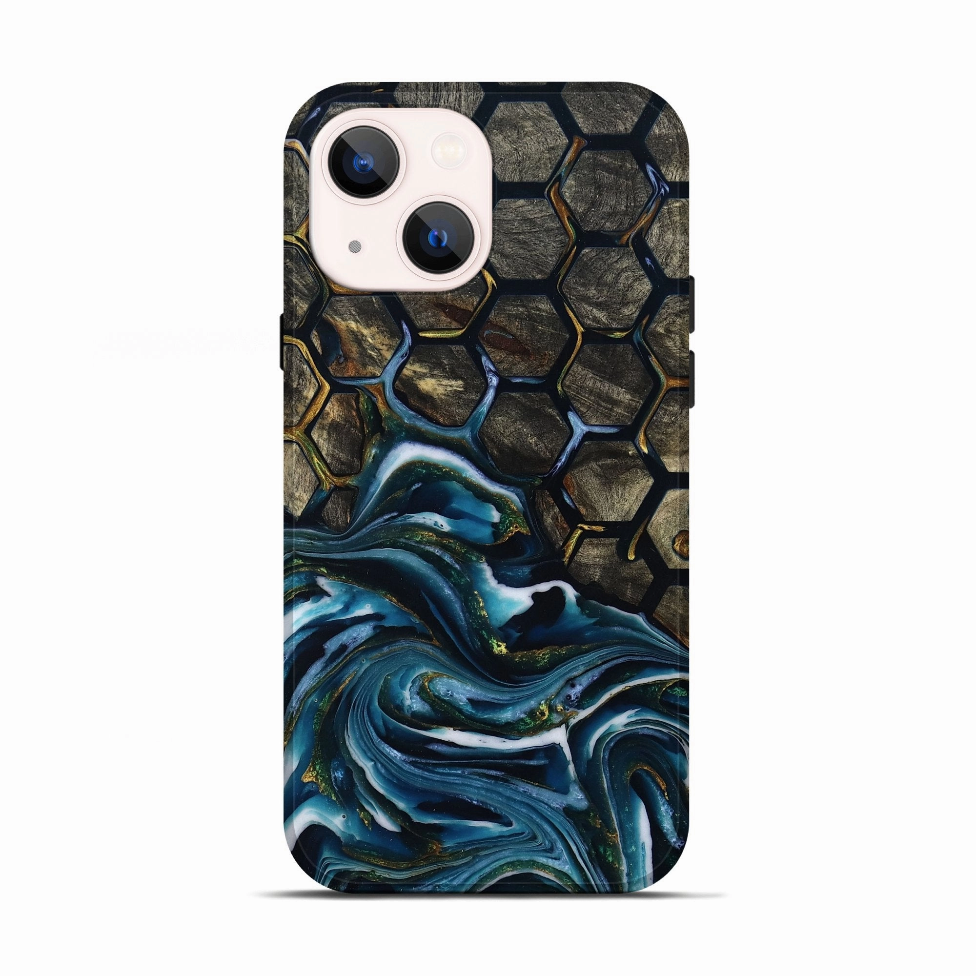 Iphone 13 Wood Live Edge Phone Case - Debi (Pattern, 781456) Drop Resistant Tempered Screen Protector