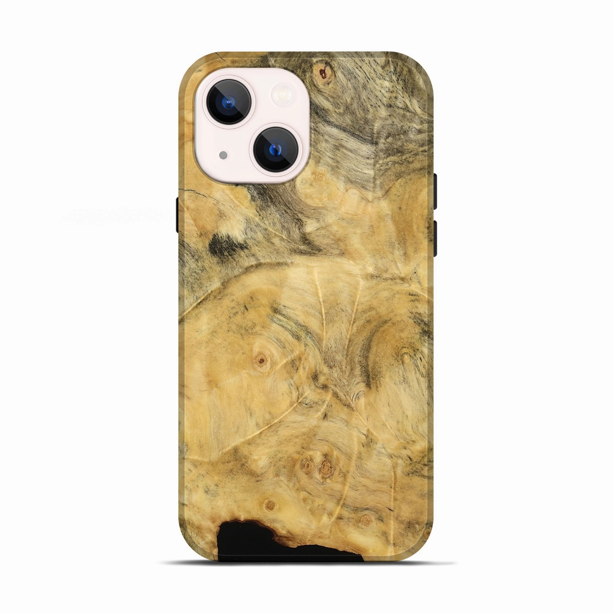 Shockproof Iphone 13 Wood Live Edge Phone Case - Joey (Wood Burl, 773965)