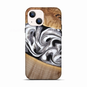 Protective Film Slim Screen Protector Iphone 13 Wood Live Edge Phone Case - Marquez (Black & White, 776874)
