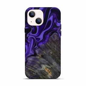 Iphone 13 Wood Live Edge Phone Case - Mayme (Purple, 778093) Anti Spy Film