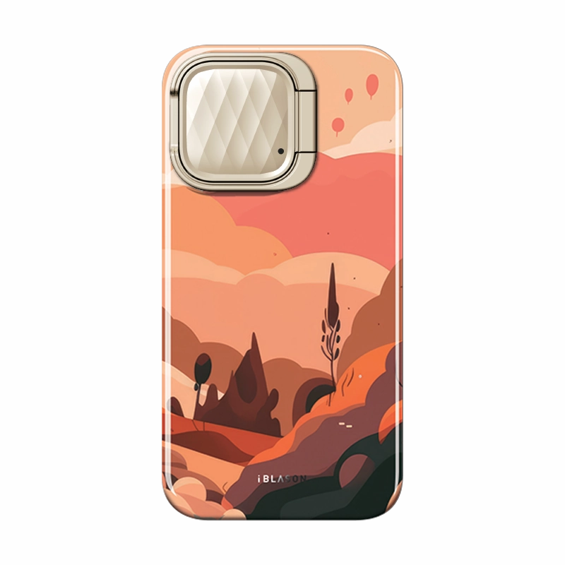 Anti Shock Film Iphone 14 Cosmo Mag Case - Mountain Sunset