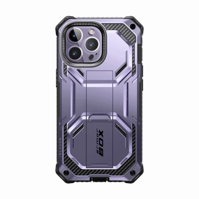 Self Healing Fingerprint Repellent Iphone 14 Pro Armorbox Case - Metallic Purple