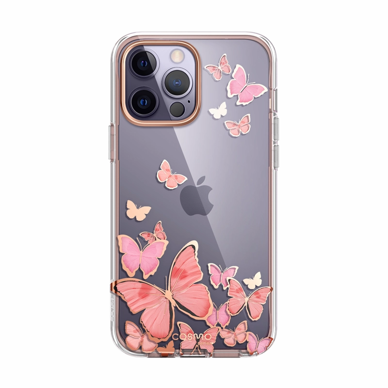 Iphone 14 Pro Cosmo Case - Pinkfly Raised Edges Scratch Proof