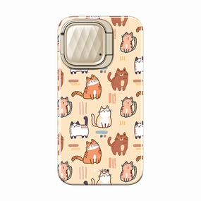 Iphone 15 Cosmo Mag Case - Cats Anti Yellowing Anti Reflection Screen