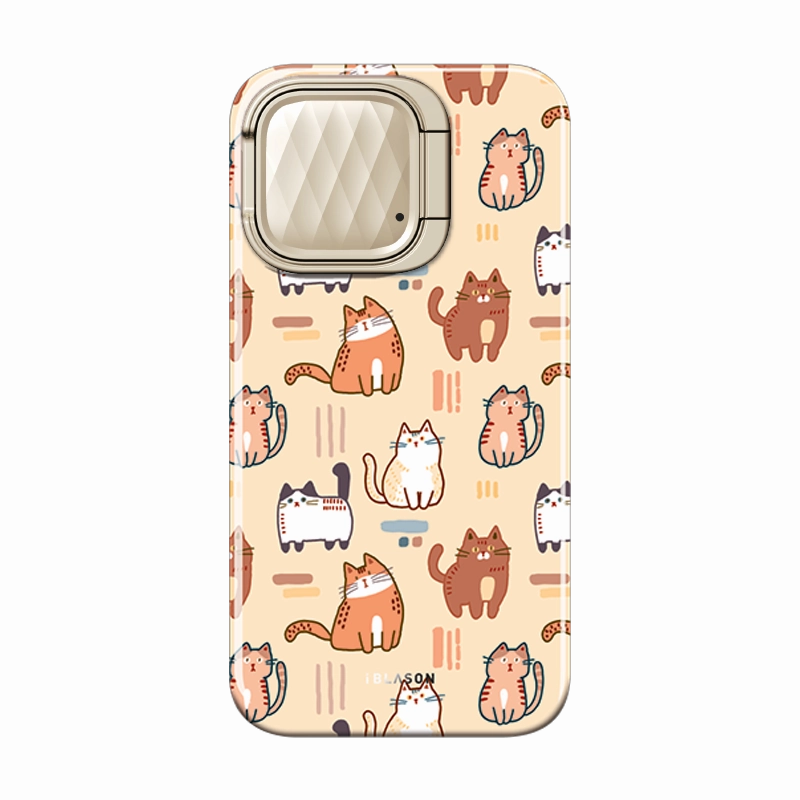 Iphone 15 Cosmo Mag Case - Cats Anti Yellowing Anti Reflection Screen