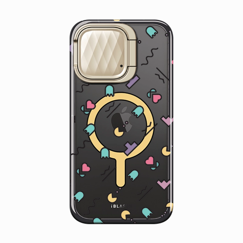 Anti Fingerprint Shield Iphone 15 Cosmo Mag Case - Pacman