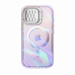 Iphone 15 Pro Cosmo Mag Case - Pink Laser Anti Glare Film