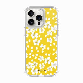 Iphone 15 Pro Halo Magsafe Cute Phone Case - Dreamy Floral Anti Scratch Coating Case Friendly Glass
