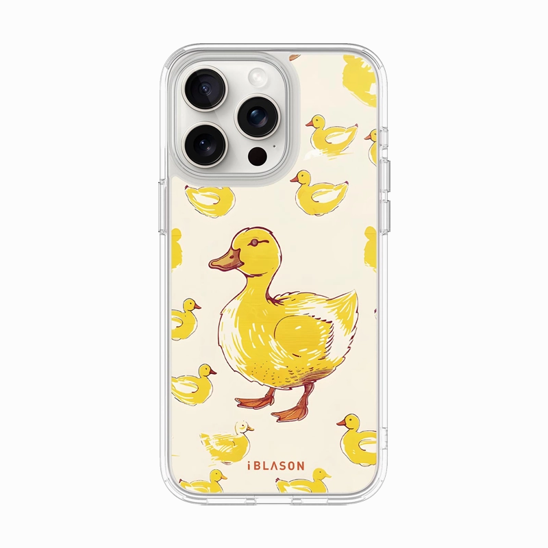 High Transparency Iphone 15 Pro Halo Magsafe Cute Phone Case - Lakeside