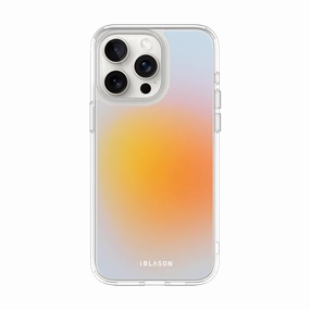 Edge Protection Iphone 15 Pro Halo Magsafe Cute Phone Case - Sunset