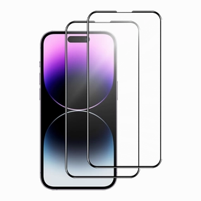 Anti Yellowing Anti Fingerprint Screen Iphone 15 Pro Max 6.7 Inch 2.5D Tempered Glass Screen Protector - Clear