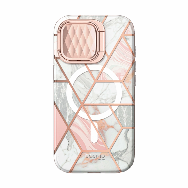 Dustproof Cover Iphone 15 Pro Max Cosmo Mag Case - Marble Pink