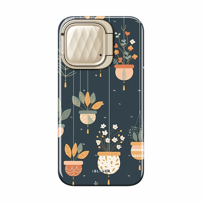 Impact Resistant Anti Yellowing Screen Iphone 15 Pro Max Cosmo Mag Case - Planters