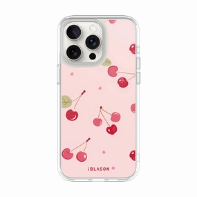 Iphone 15 Pro Max Halo Magsafe Cute Phone Case - Cherry On Top Smooth Touch Film Shatterproof Glass
