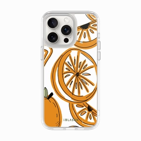 Iphone 15 Pro Max Halo Magsafe Cute Phone Case - Oranges Anti Reflection Anti Finger Smudge Film