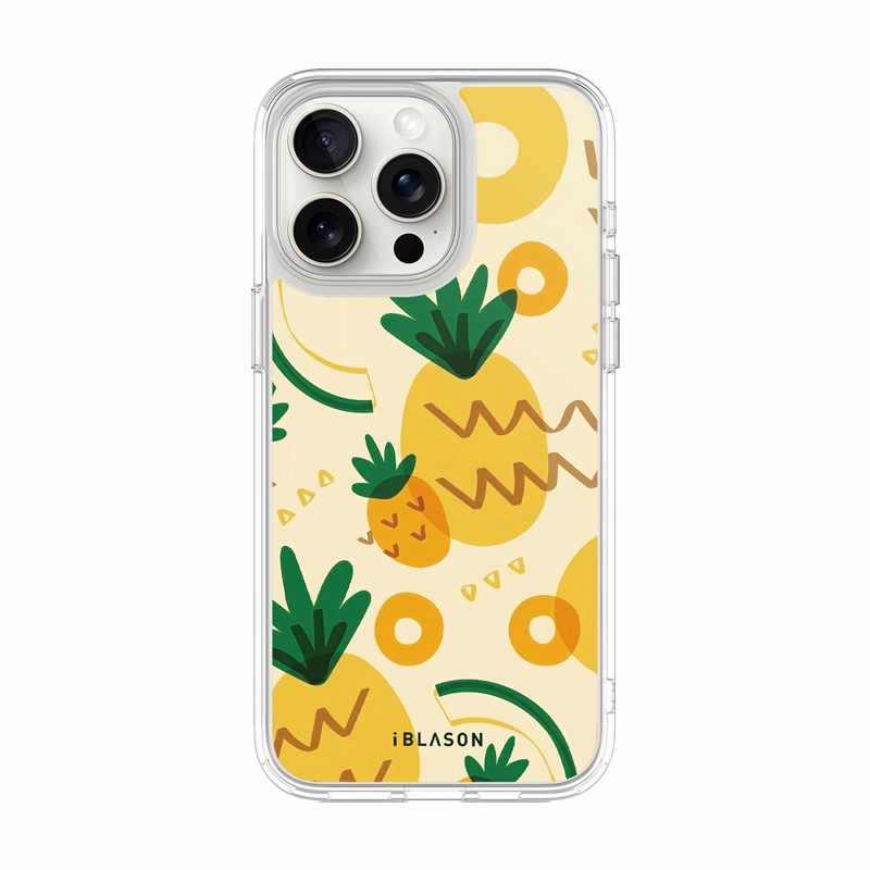 Iphone 15 Pro Max Halo Magsafe Cute Phone Case - Pineapple Ultra Clear Anti Finger Smear