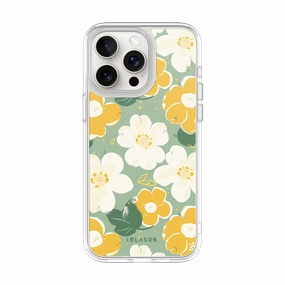 Iphone 15 Pro Max Halo Magsafe Cute Phone Case - Spring Blooms Anti Finger Oil Rounded Edges