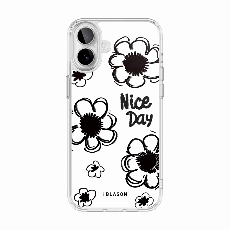 Anti Yellowing Film High Transparency Iphone 16 Halo Magsafe Cute Phone Case - Nice Day