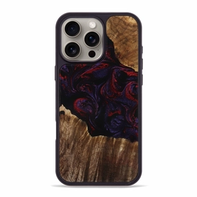 Dustproof Cover Iphone 16 Pro Max Wood Phone Case - Adaline (Red, 771187)