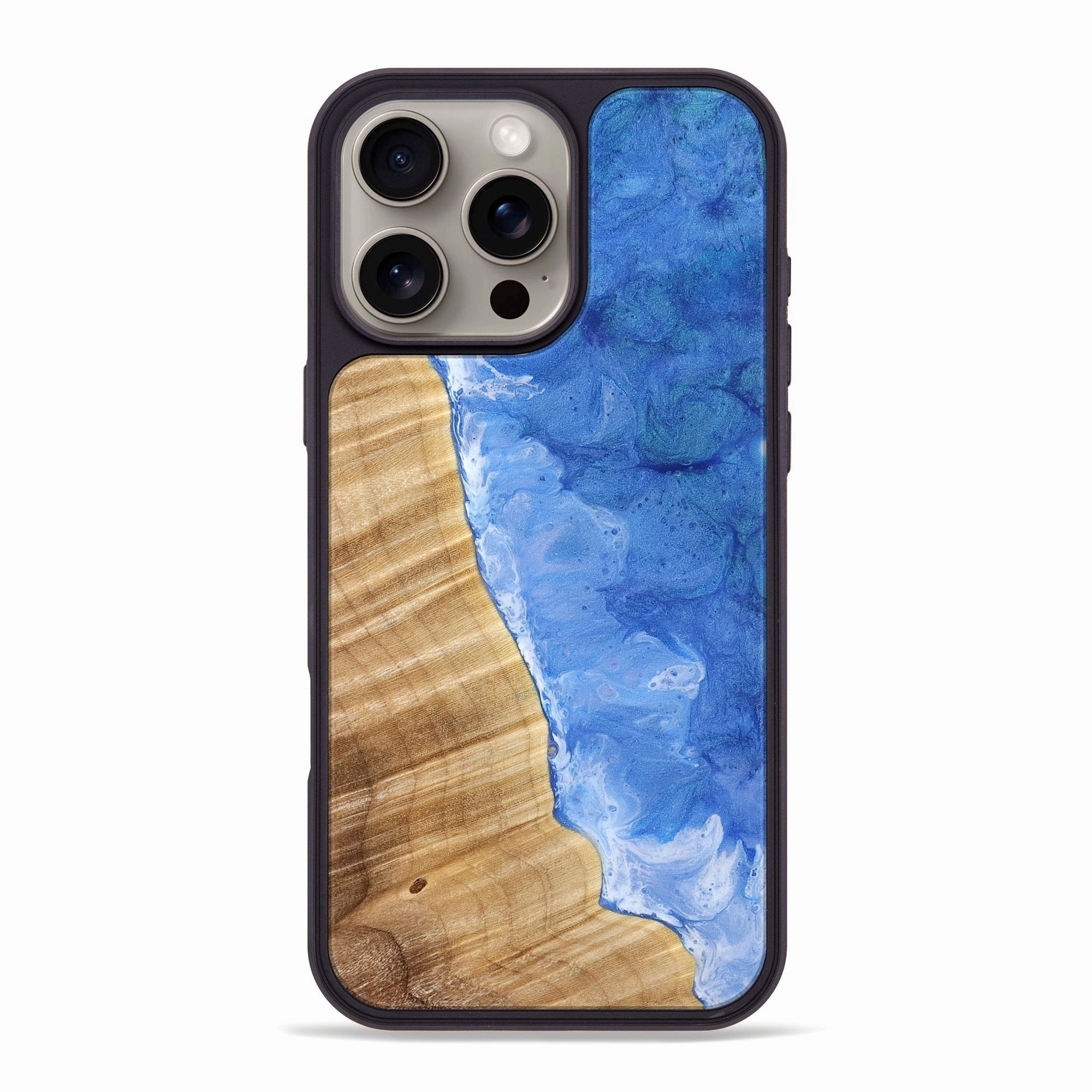 Iphone 16 Pro Max Wood Phone Case - Araceli (Coastal, 775352) Anti Reflection Screen Anti Static