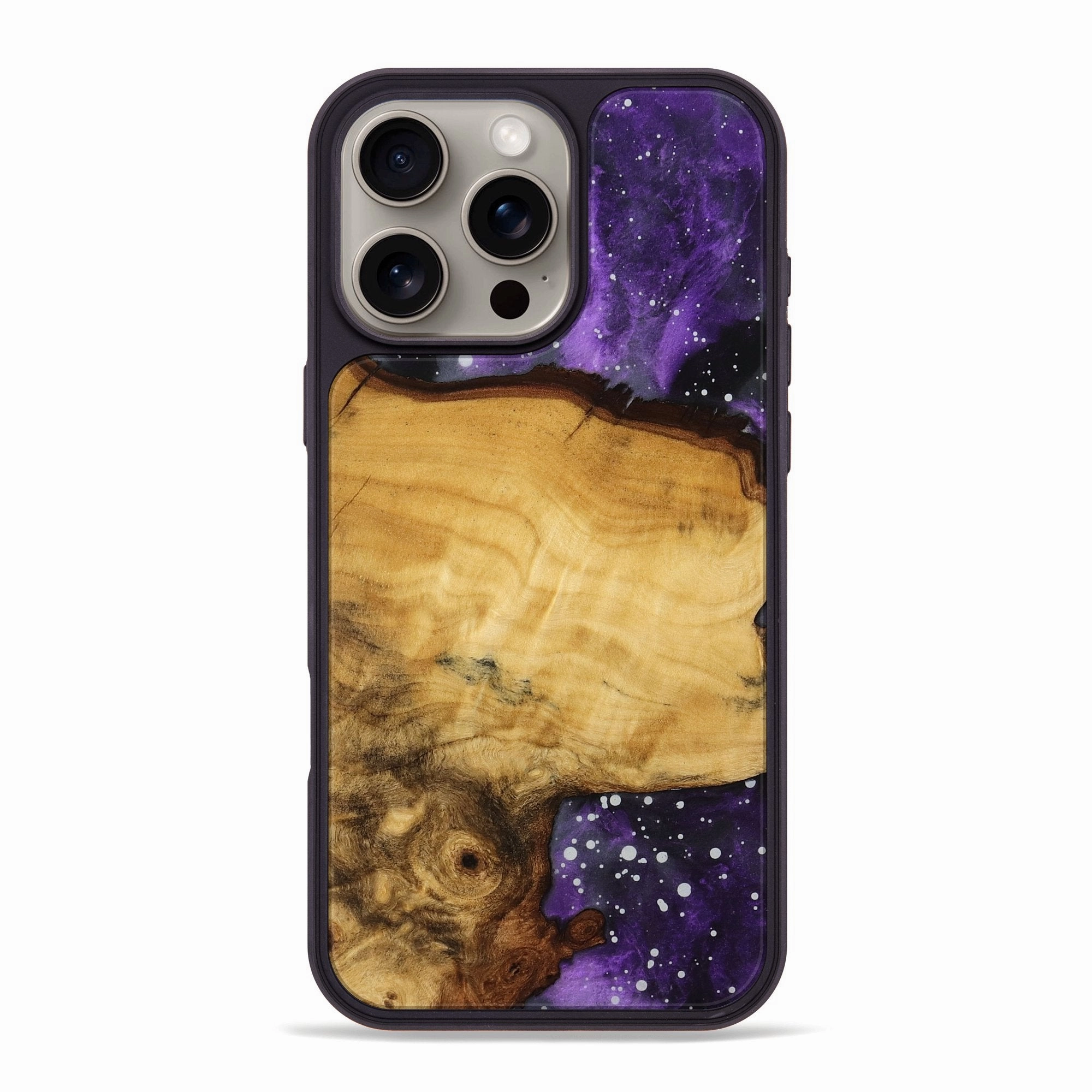 Smooth Touch Film Protective Cover Iphone 16 Pro Max Wood Phone Case - Cecilia (Cosmos, 775063)