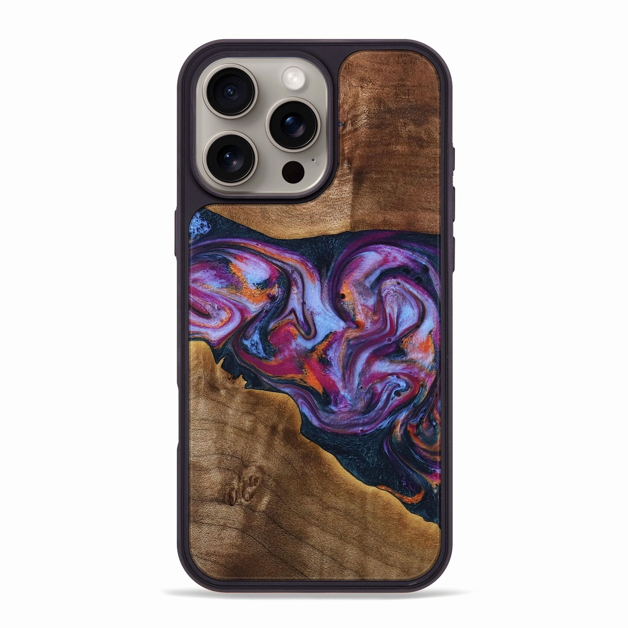 Ultra Thin Iphone 16 Pro Max Wood Phone Case - Coy (Purple, 771662)