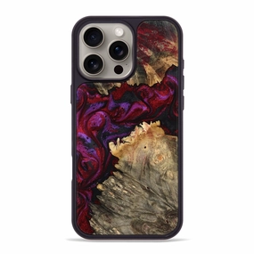 Anti Glare Iphone 16 Pro Max Wood Phone Case - Dayana (Red, 781112)