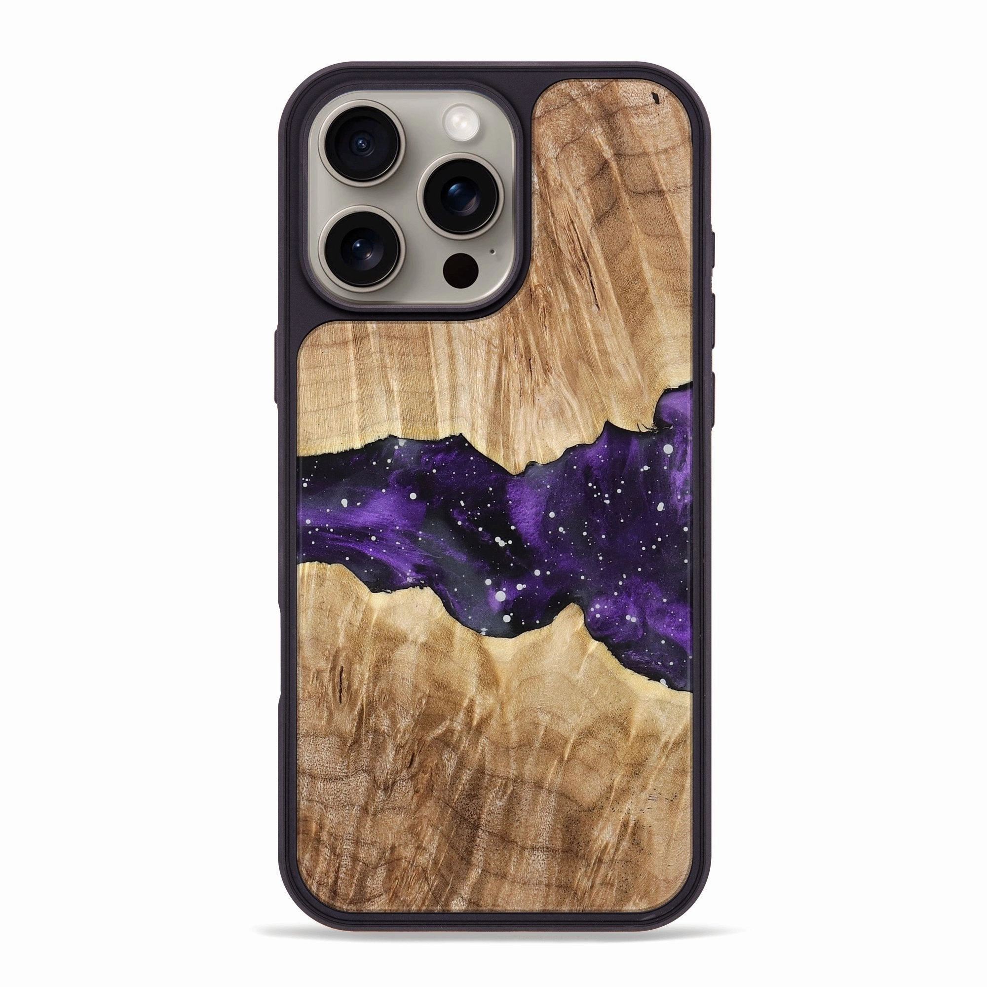 Anti Shock Screen Anti Fingerprint Coating Iphone 16 Pro Max Wood Phone Case - Gustave (Cosmos, 775057)