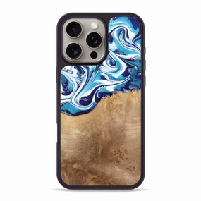 Anti Static Film Iphone 16 Pro Max Wood Phone Case - Marilyn (Blue, 773428)