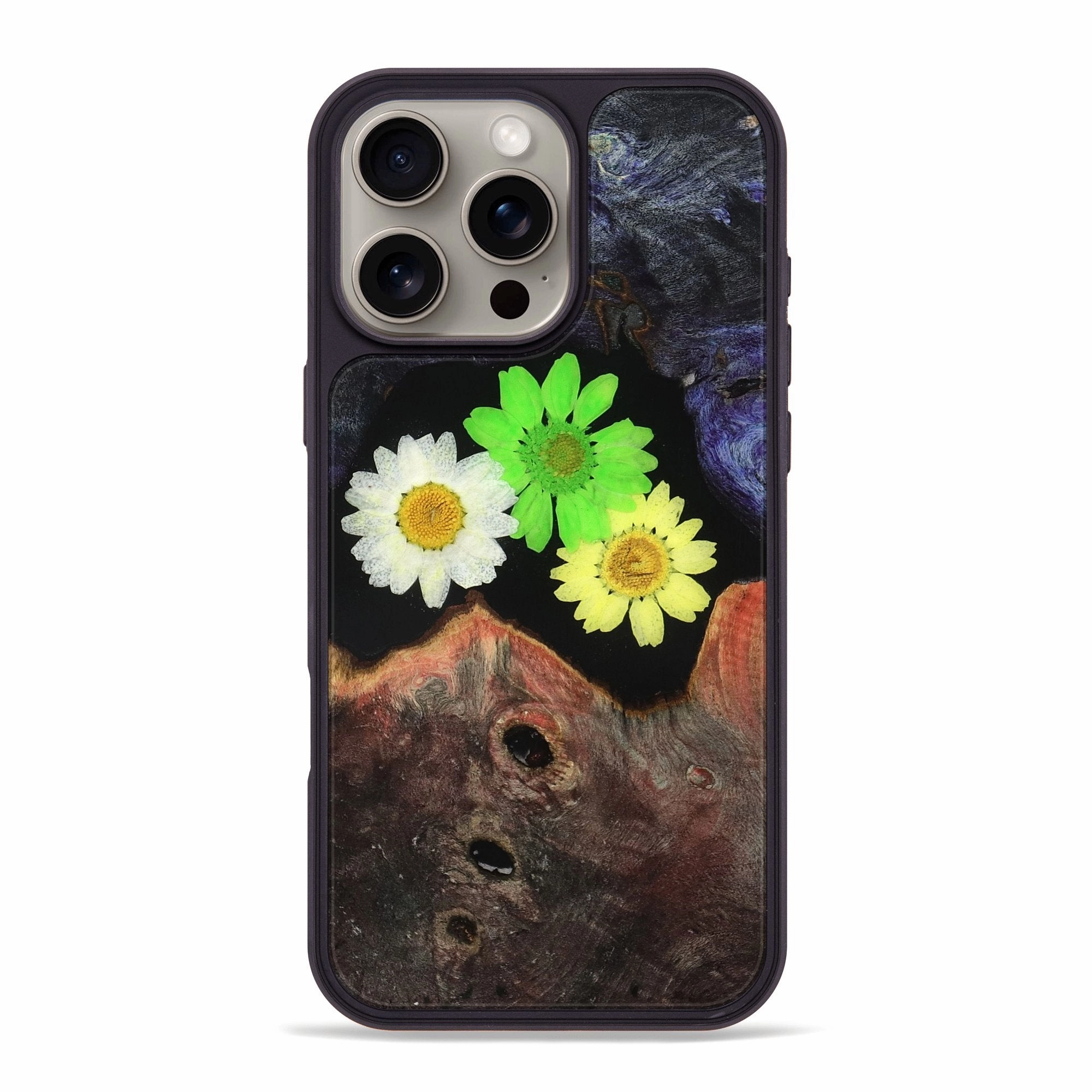 Anti Scratch Shield Anti Finger Streak Iphone 16 Pro Max Wood Phone Case - Mariyah (Bloom, 781373)