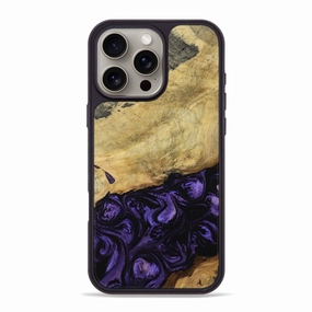 Iphone 16 Pro Max Wood Phone Case - Massimo (Purple, 768643) Anti Static Film