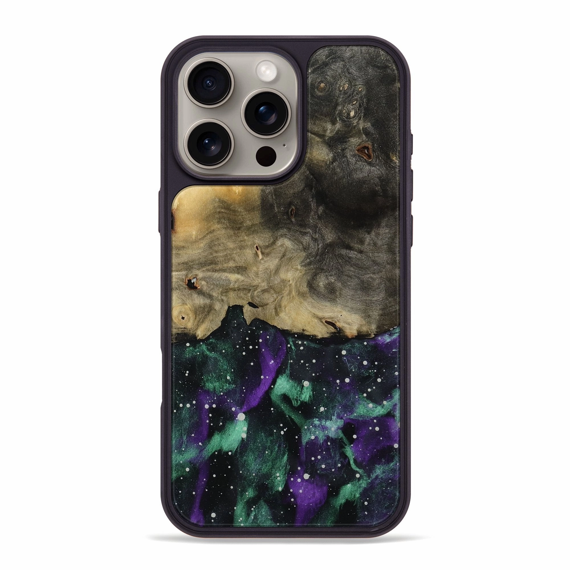HD Clarity Anti Finger Stain Iphone 16 Pro Max Wood Phone Case - Quiana (Cosmos, 772721)