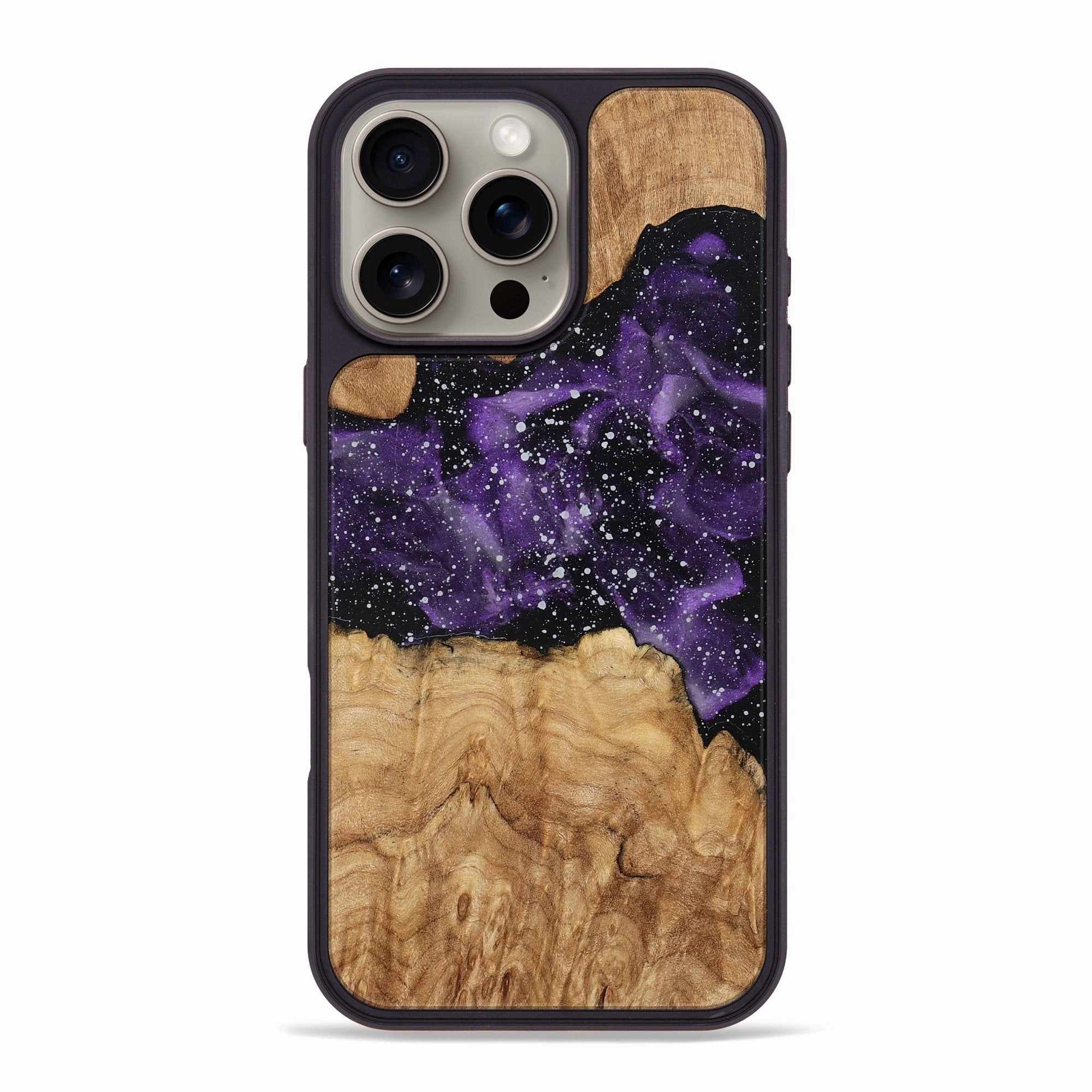 Anti Spy Iphone 16 Pro Max Wood Phone Case - Raina (Cosmos, 774815)