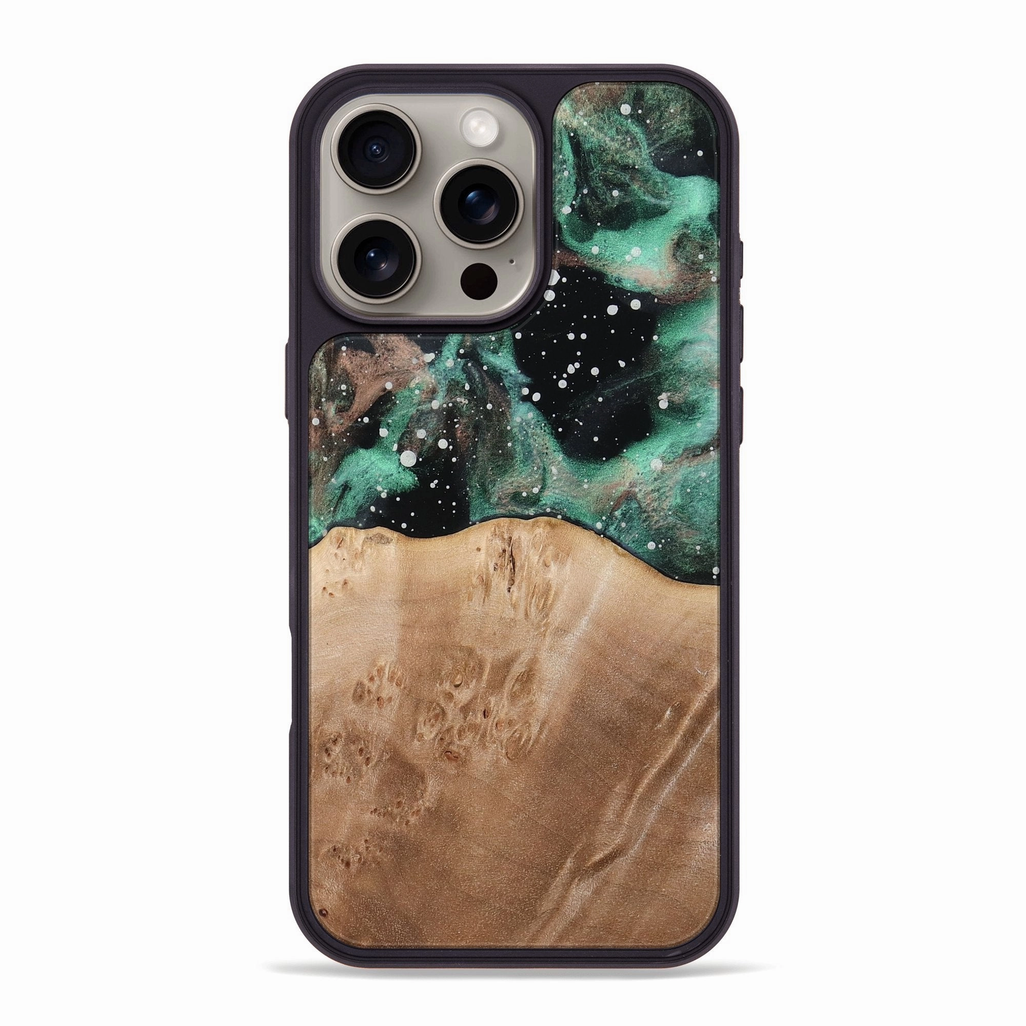 Iphone 16 Pro Max Wood Phone Case - Rhonda (Cosmos, 772742) Scratch Proof Protective Screen