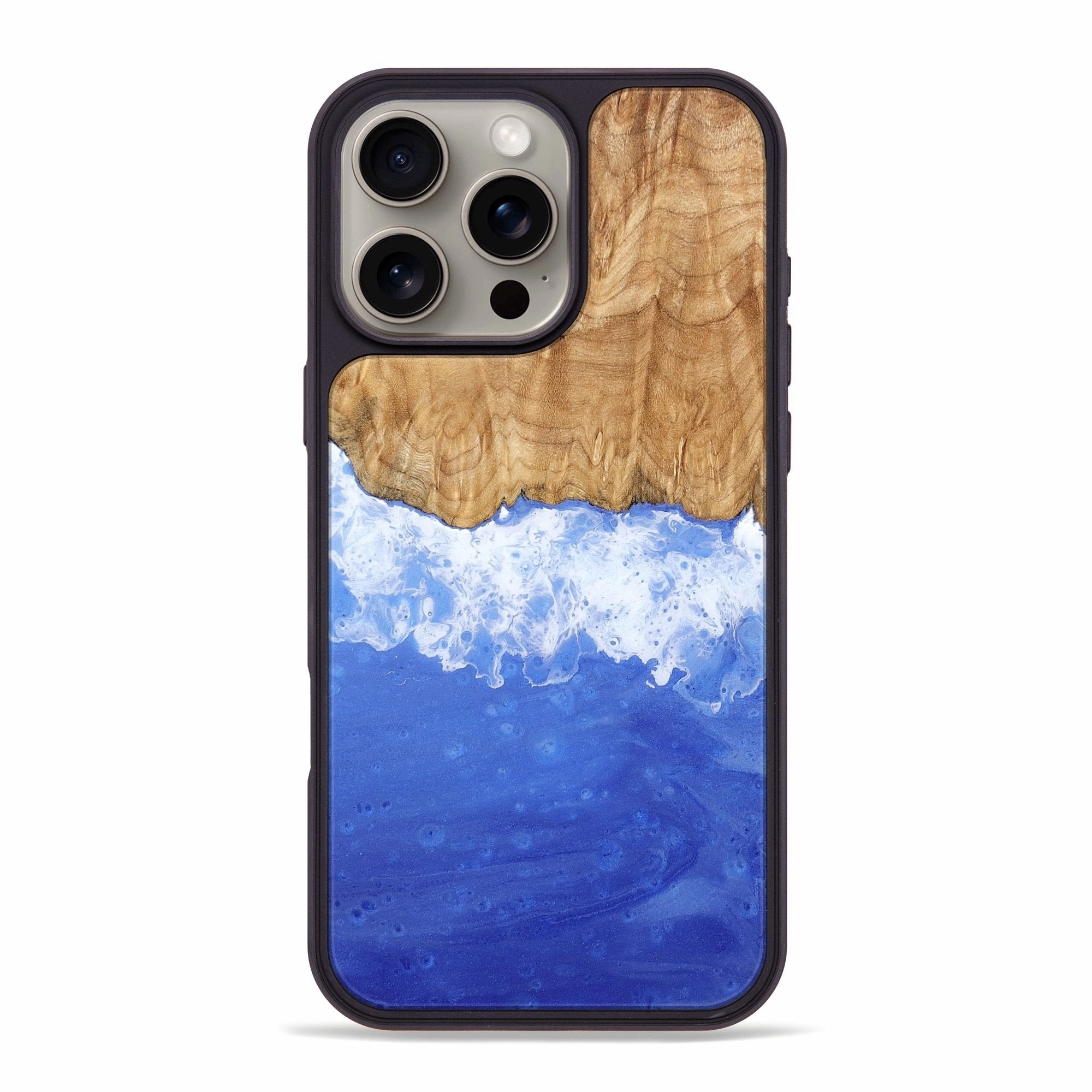 Iphone 16 Pro Max Wood Phone Case - Samatha (Coastal, 775089) Anti Finger Smudge Film