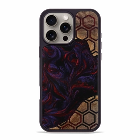 Anti Finger Streak Anti Fingerprint Coating Iphone 16 Pro Max Wood Phone Case - Winston (Pattern, 771166)