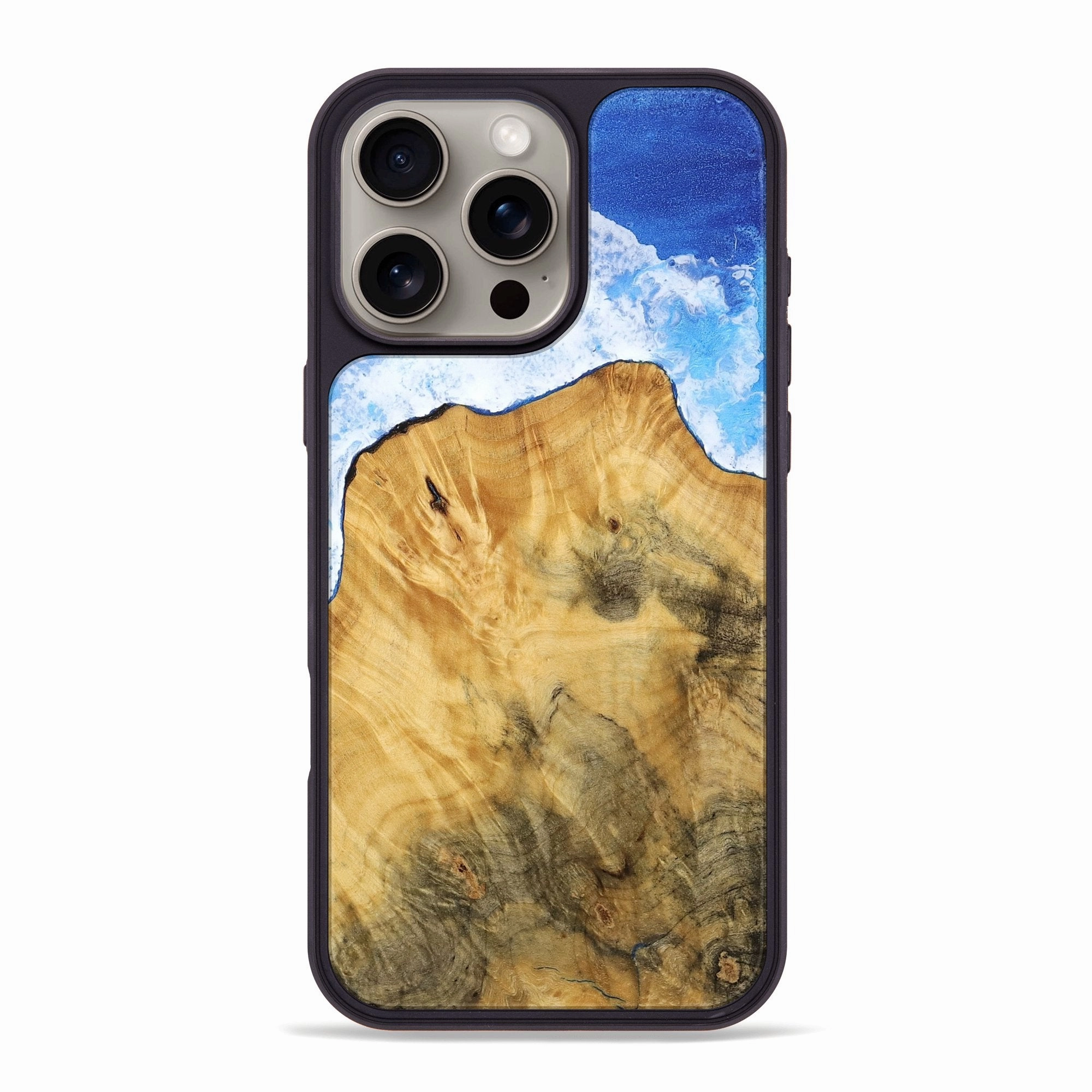 Iphone 16 Pro Max Wood Phone Case - Zane (Coastal, 772590) Smooth Touch Film Ultra Slim Protector
