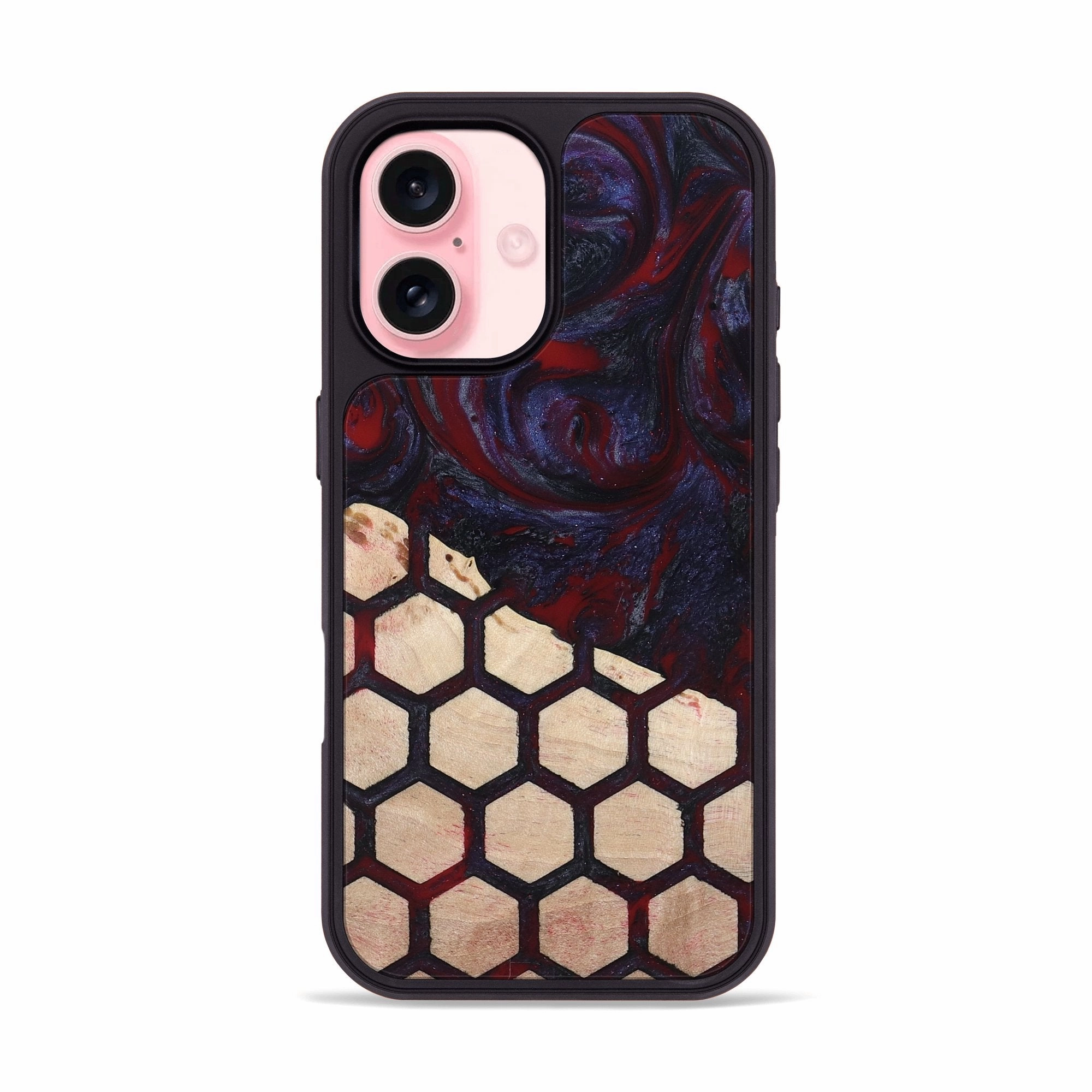 Iphone 16 Wood Phone Case - Alberto (Pattern, 776016) Privacy Screen