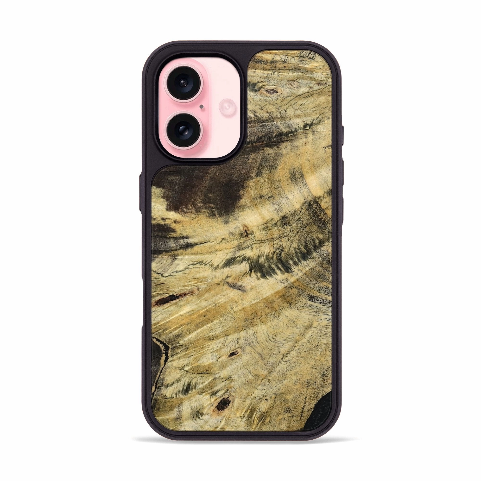 Iphone 16 Wood Phone Case - Aliana (Wood Burl, 780914) Shock Absorption Smooth Surface