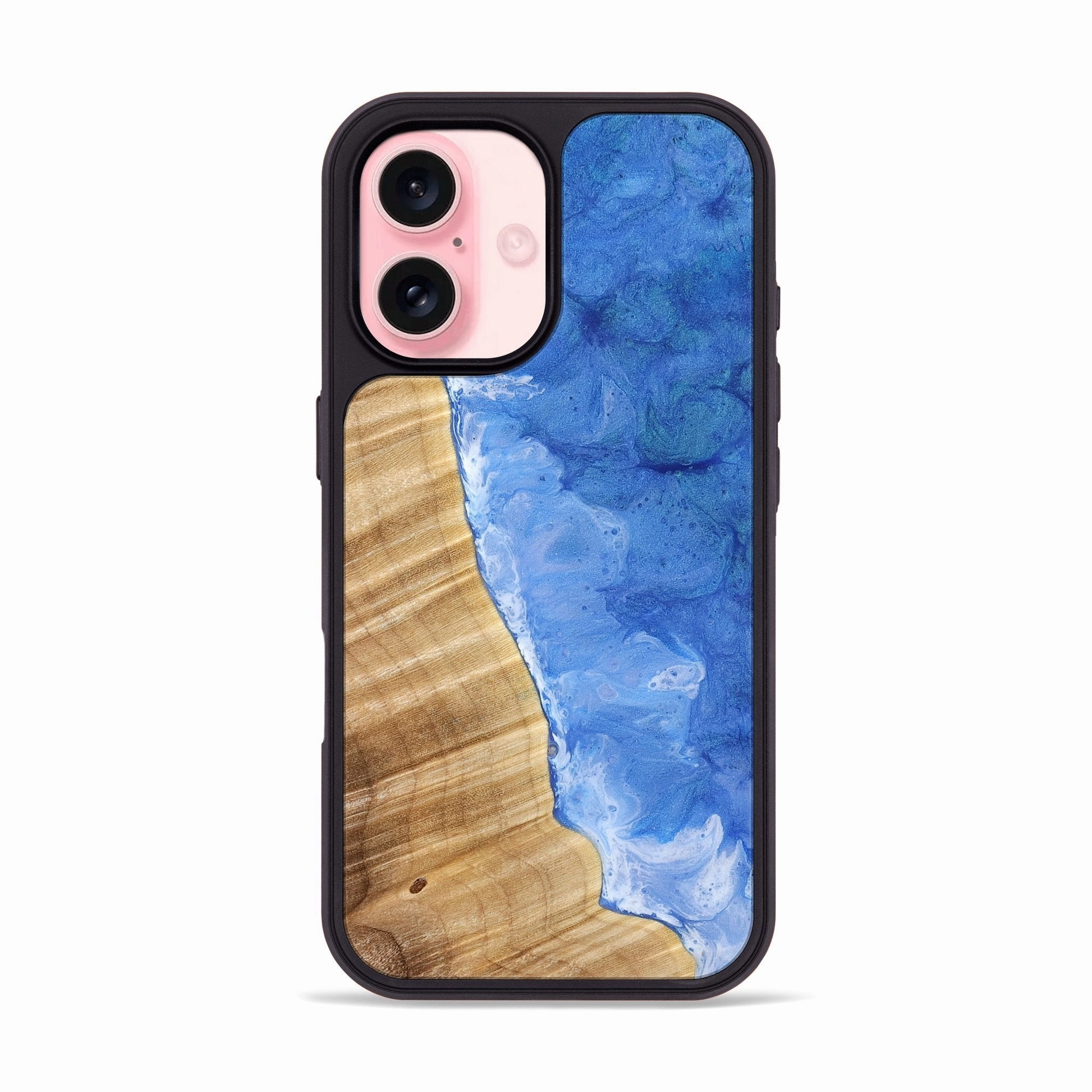 Iphone 16 Wood Phone Case - Araceli (Coastal, 775352) Anti Dust Film Fingerprint Shield
