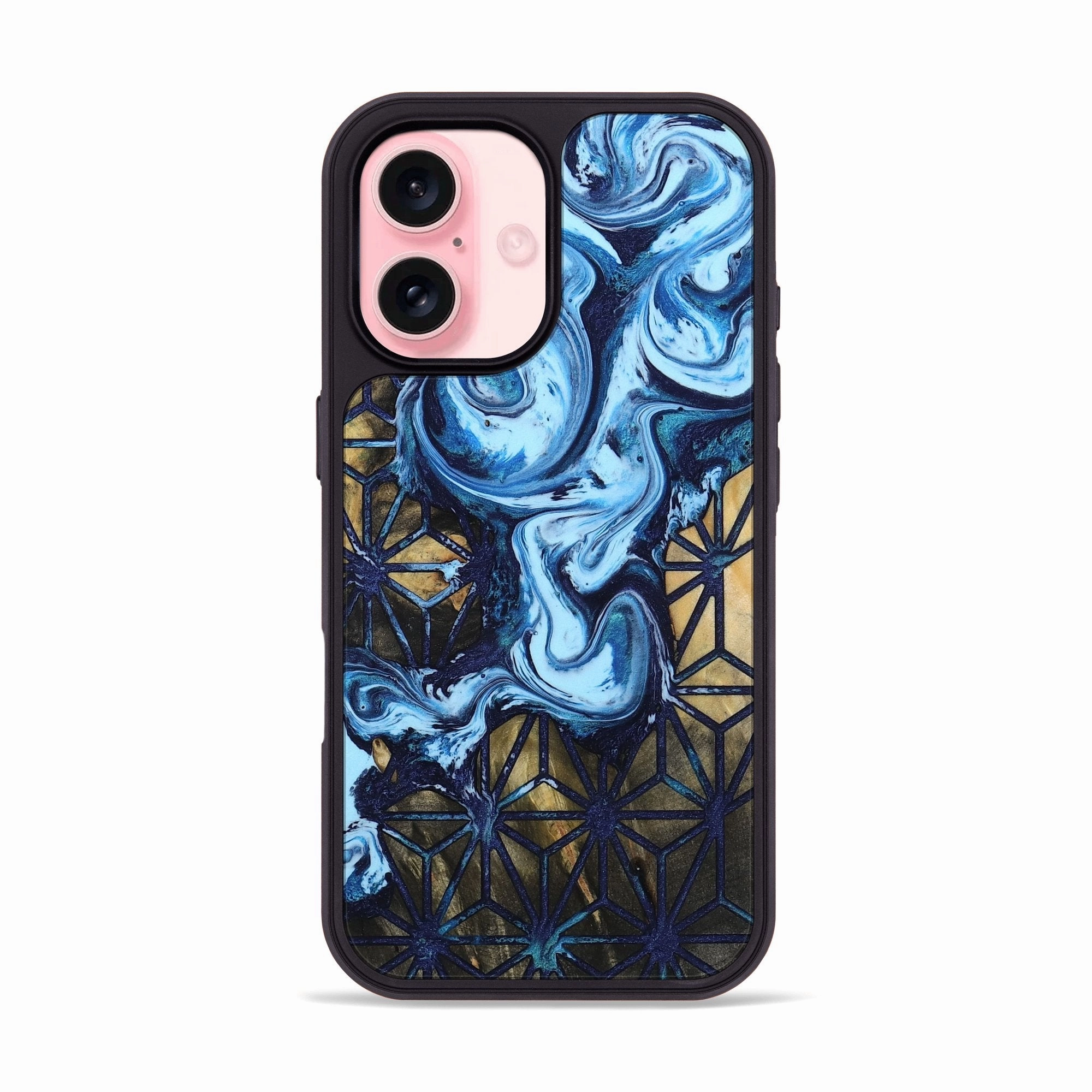 Iphone 16 Wood Phone Case - Arsenio (Pattern, 781725) Anti Blue Light Smooth Surface