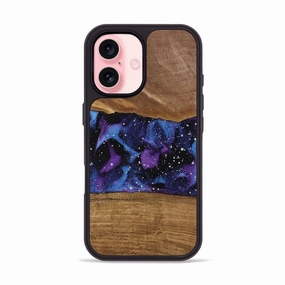 Shatterproof Glass Anti Reflection Iphone 16 Wood Phone Case - Arthur (Cosmos, 772016)