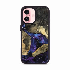 Iphone 16 Wood Phone Case - Arvilla (Cosmos, 781909) Tempered Glass