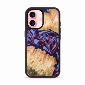 Iphone 16 Wood Phone Case - Ashely (Red, 781330) Anti Finger Mark Film Anti Fingerprint Film