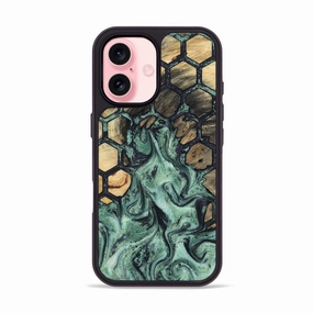 Iphone 16 Wood Phone Case - Aspyn (Pattern, 781716) HD Clarity Oleophobic Coating