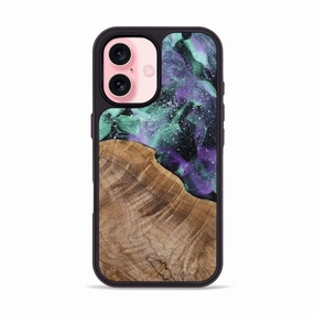 Ultra Clear Smooth Touch Film Iphone 16 Wood Phone Case - August (Cosmos, 781088)