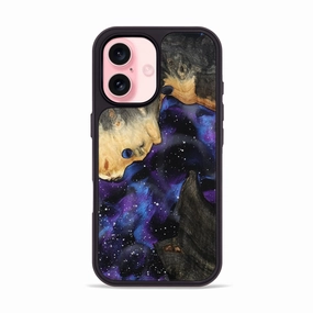 Iphone 16 Wood Phone Case - Averi (Cosmos, 781912) Anti Glare Film