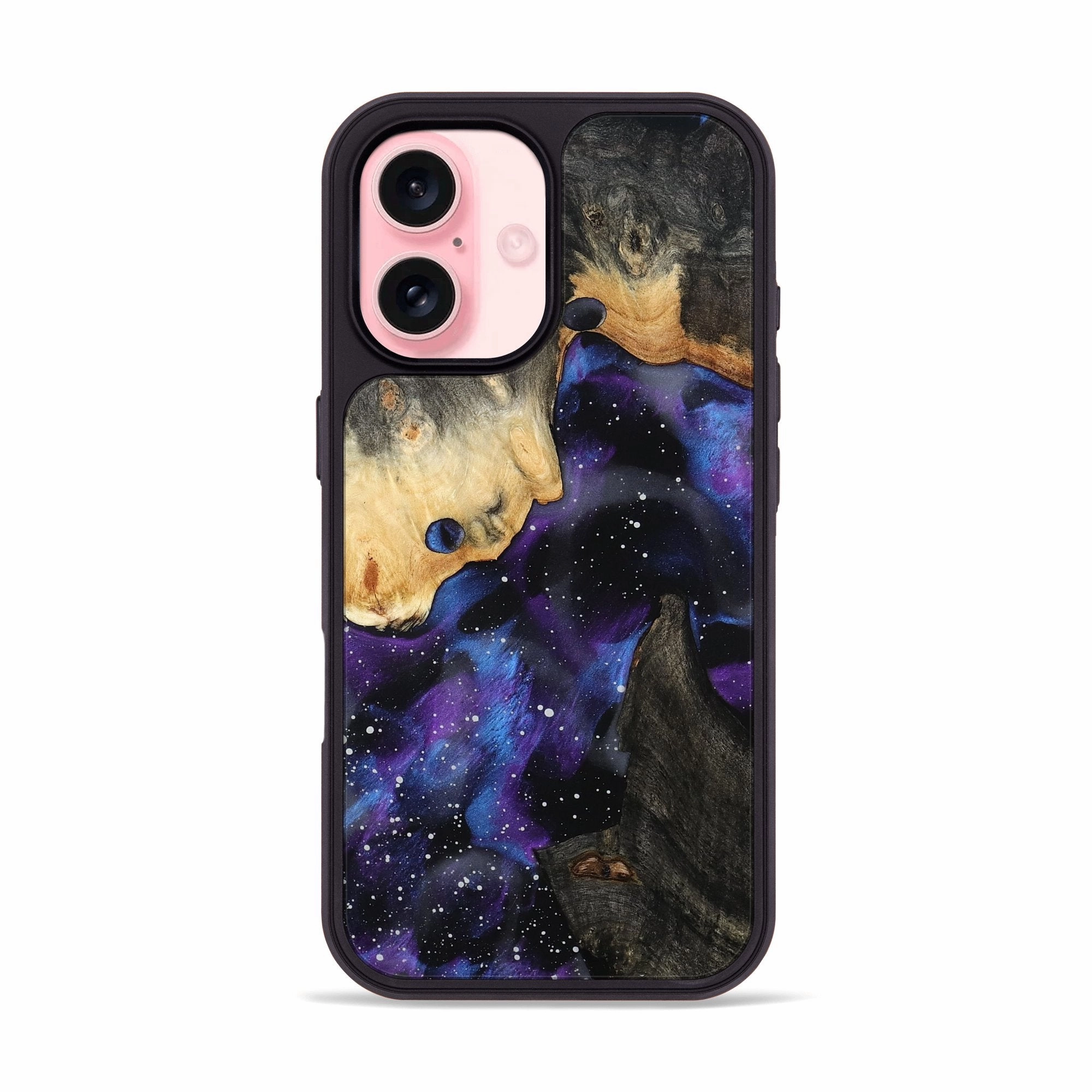 Iphone 16 Wood Phone Case - Averi (Cosmos, 781912) Anti Glare Film