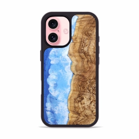 Iphone 16 Wood Phone Case - Azari (Coastal, 774765) Oleophobic Coating Fingerprint Resistant Coating
